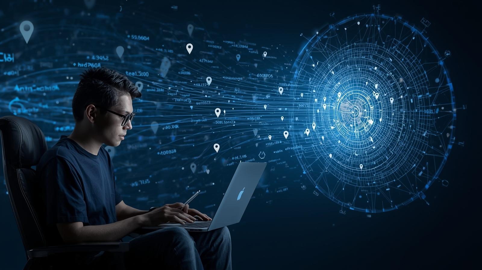 Data flowing to AI