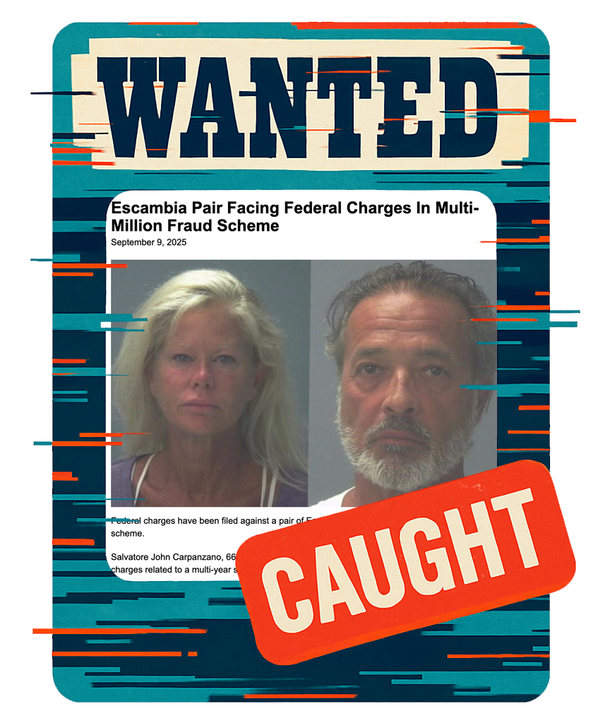 Escambia Fraud Scheme - Wanted Poster